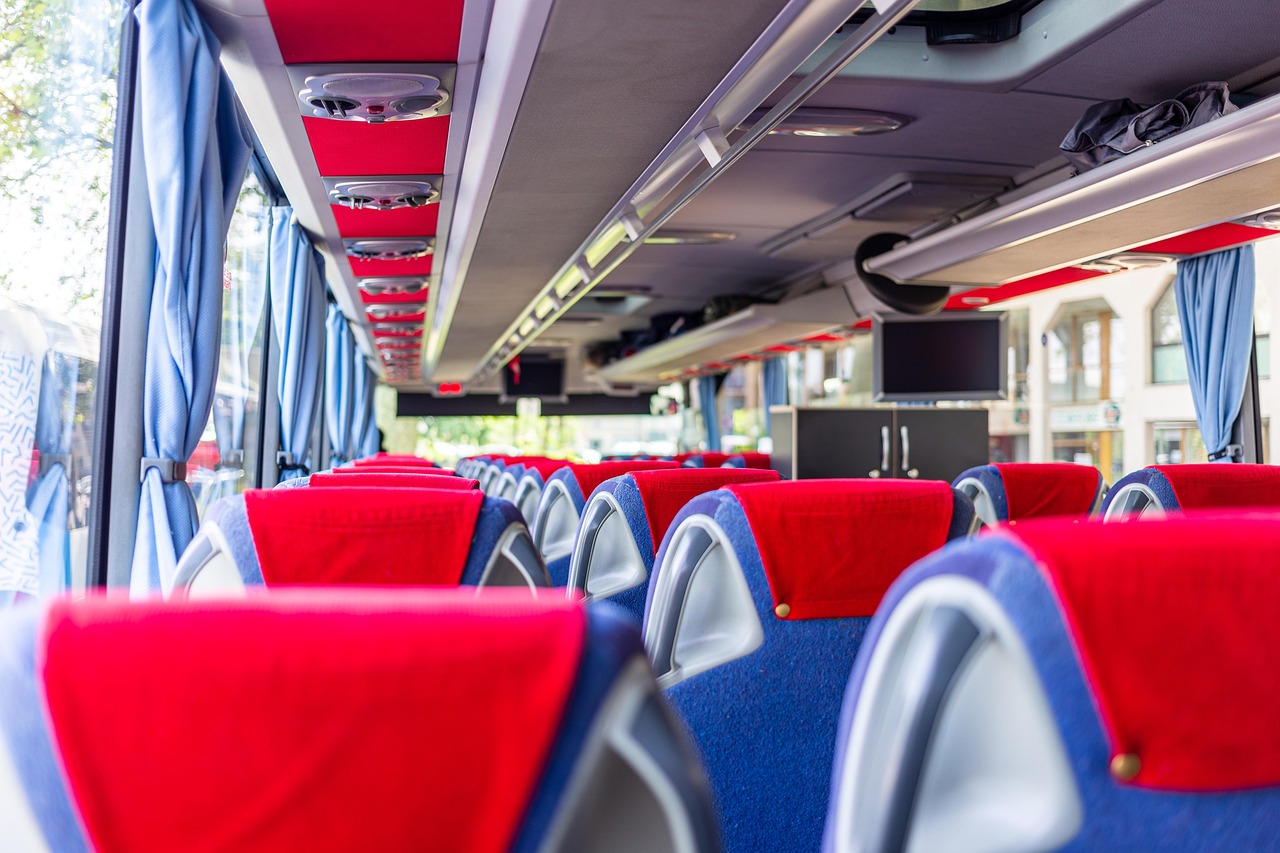 bus, vehicle, travel, vacation, transportation